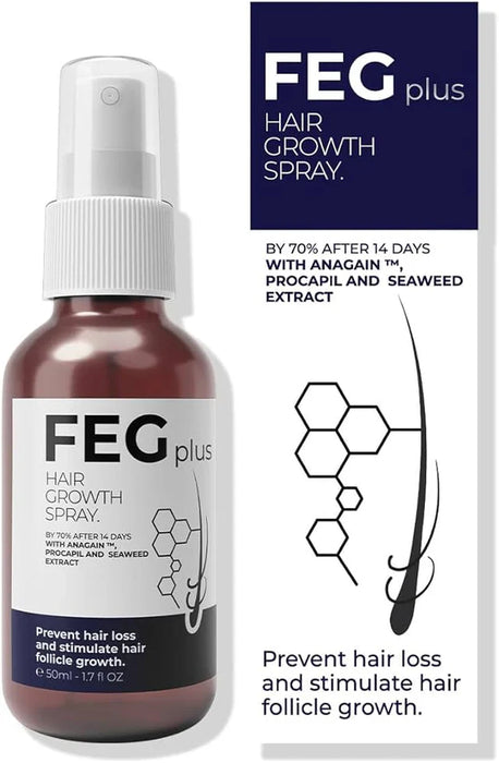 FEG Plus Hair Growth Spray – Anti Hair Loss for Men & Women