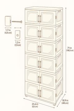 5 STOREY STORAGE CABINATE- دولاب تخزين 5 طوابق
