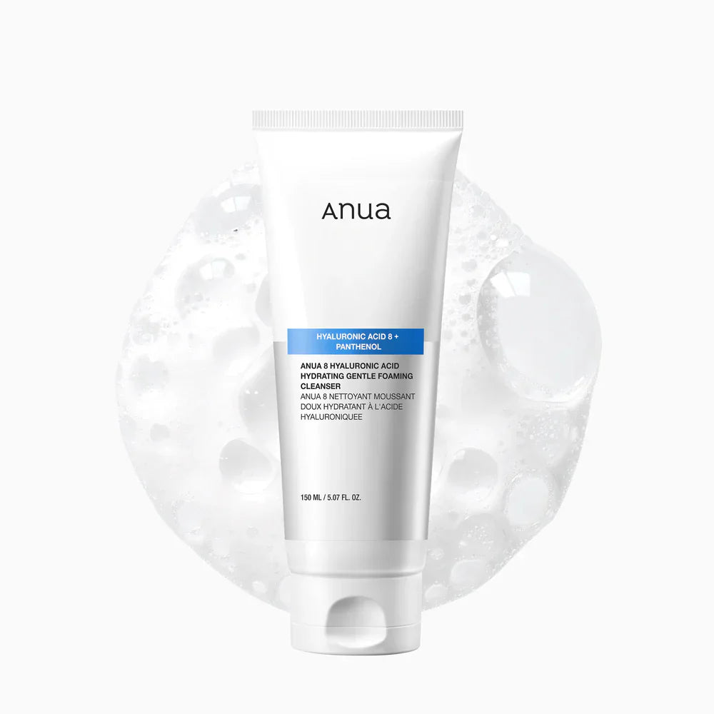 ANUA 8 Hyaluronic Acid Hydrating Gentle Foaming Cleanser  (150ml/5.07fl oz.)