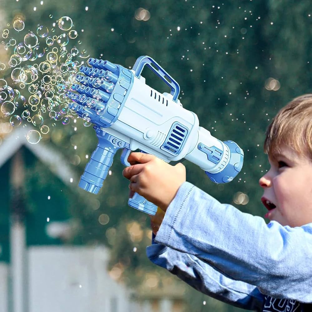 Magical bubble Gun for kids 36 Holes - مسدس فقاعات سحري للأطفال بـ 36 فتحة