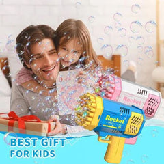 Magical bubble Gun for kids  80 Holes - مسدس فقاعات سحري للأطفال بـ 80 فتحة