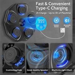 🚀 U.S.A Best Selling Boxing Machine rated 4.8/5.0 by Thousands Of buyers  🟡Train Like a Pro at Home✅ 90 days replacement warranty Life time support
