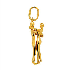 Couple Golden Pendant - قلادة زوجية ذهبية