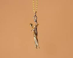 Couple Golden Pendant - قلادة زوجية ذهبية