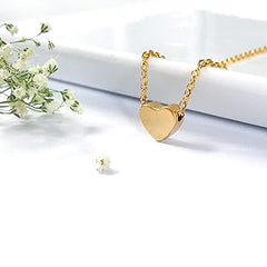 Magnetic Heart Golden Pendent  - قلادة قلب ذهبي مغناطيسية