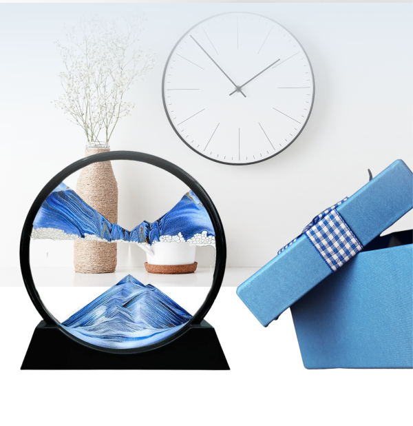 Blue Hourglass decor - ديكور الساعة الرملية الزرقاء