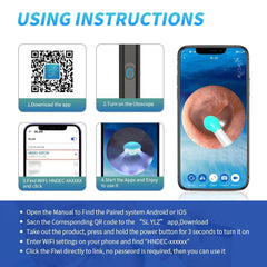 Smart Ear Cleaning Device - لاسلكي واي فاي خلال أذني منظار الأذن كاميرا Borescope مضيئة شمع الأذن تنظيف الأسنان فحص الفم الرعاية الصحية الأذن الأنظف